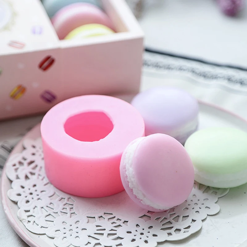 DIY macaron v tvare sviečky Tvorba silikónovej formy ručne vyrábaná dezert macaron Muffin šálka koláča formou pečenie náradie kuchynské doplnky