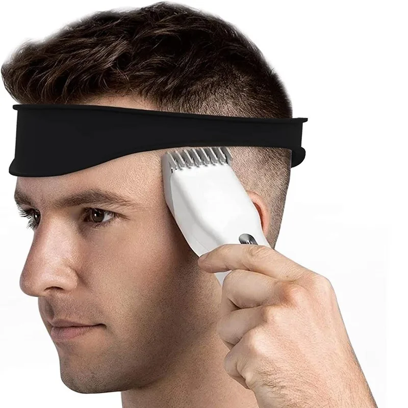 DIY Men Orezávanie vlasov Zakrivené čelenky Styler Styler Ruler Barber Combový brada Nástroje na styling vlasov