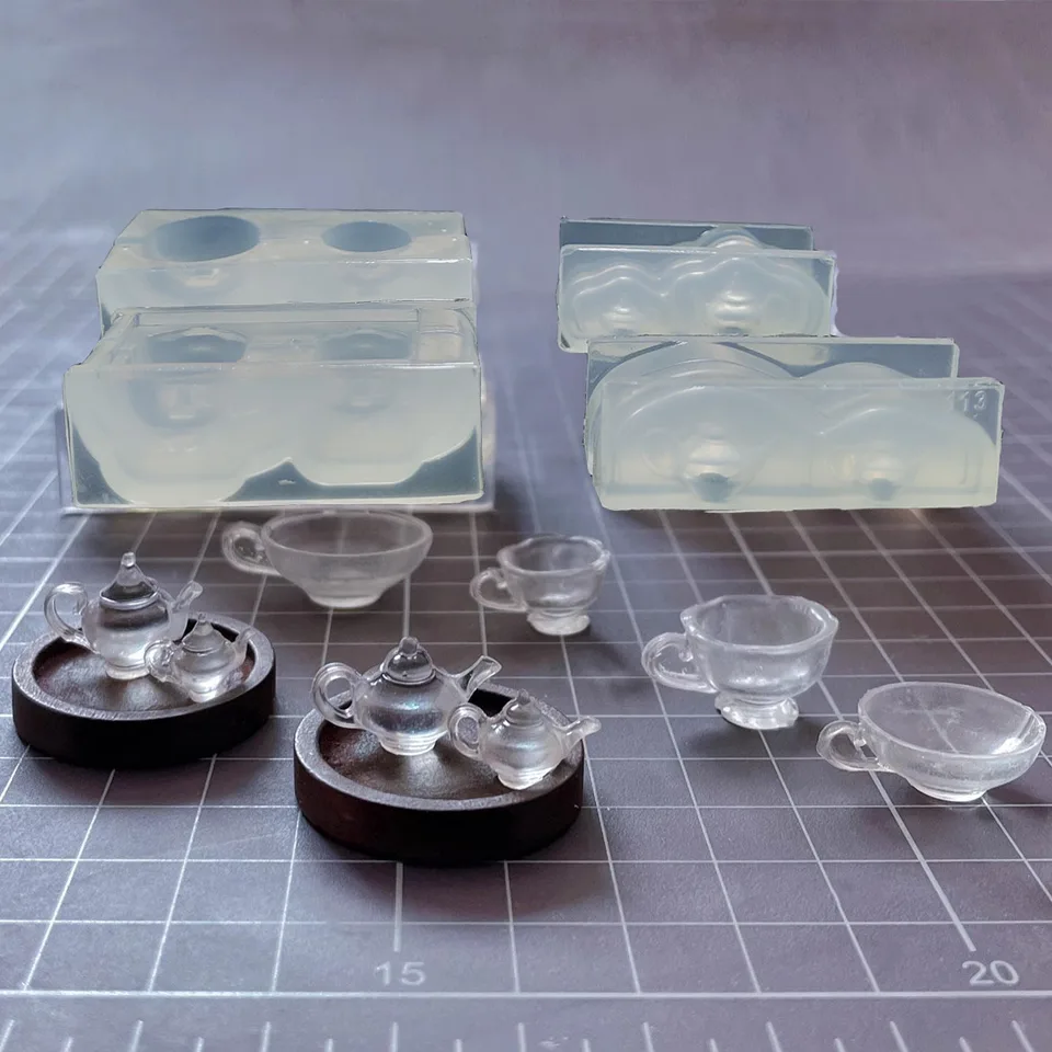 DIY mini čajová rukoväť šálka šálky kávy v tvare silikónové šperky Nástroj šperky šperky doplnky