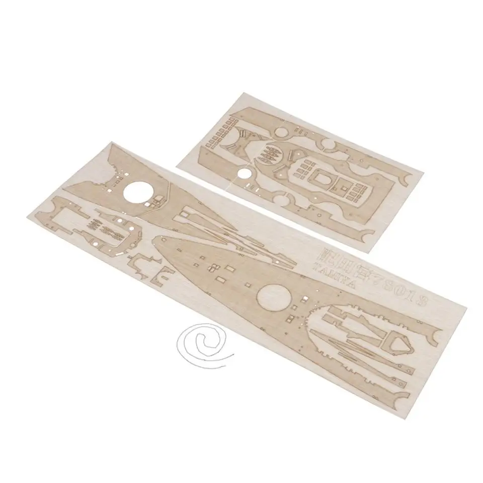 DIY Model Drevená paluba pre 1/350 druhej svetovej vojny nemecká časť Bismarck