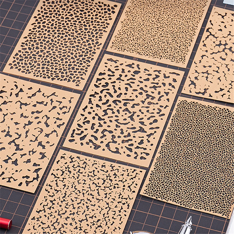 DIY Model starnutie Mamouflage Netesnosť Spray Stencil Šablóna Nástroj pre model Gundam 1/72 1/48 1/32 1/35 Vojenský model rytého papiera