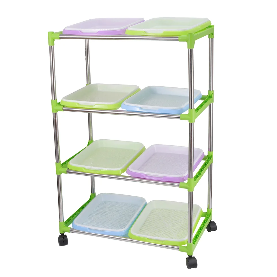 DIY Nursery Pot Držiak Hydroponická škôlka podnos rastlinnej pestovateľskej dosky Pud skleník Greenhouse Semená