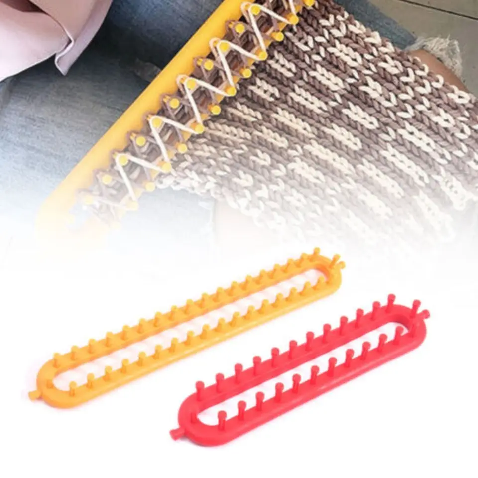 DIY obdĺžnik tkanie pletenia pletenia DIY stroj šijacie nástroje šatky šatky ručne vyrábané remeselné pletenie nástroja