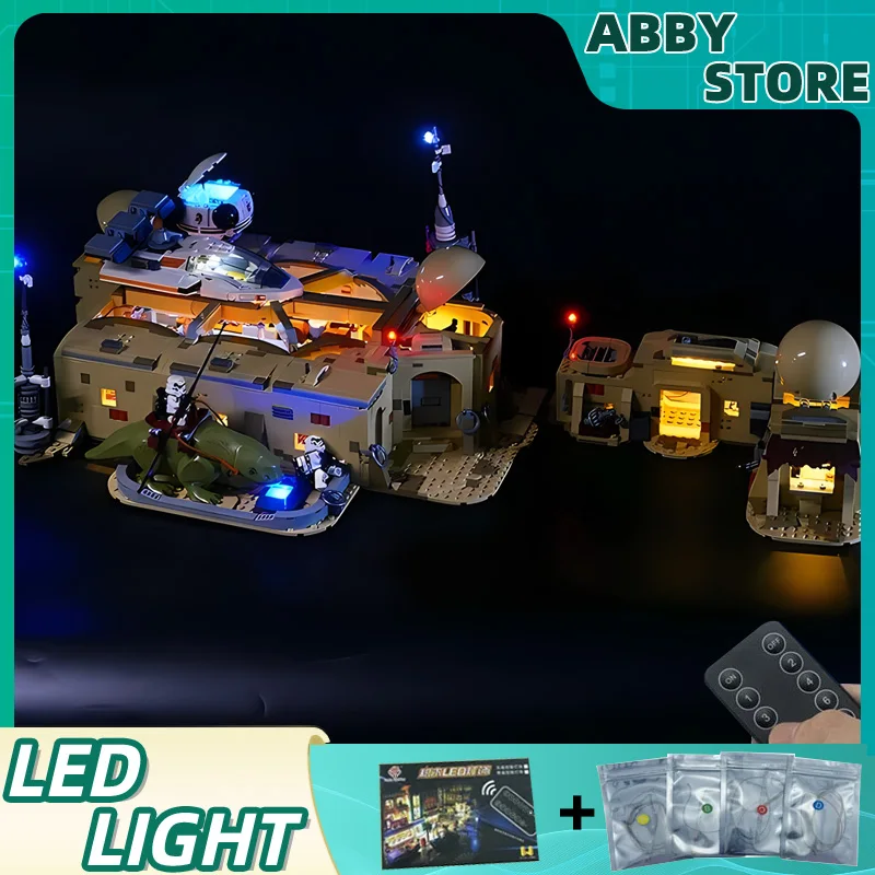 DIY RC LED SVETA SPETKA PRE LEGO 75290 MOS EISLEY CANtina (iba LED svetlo, bez modelu blokov)