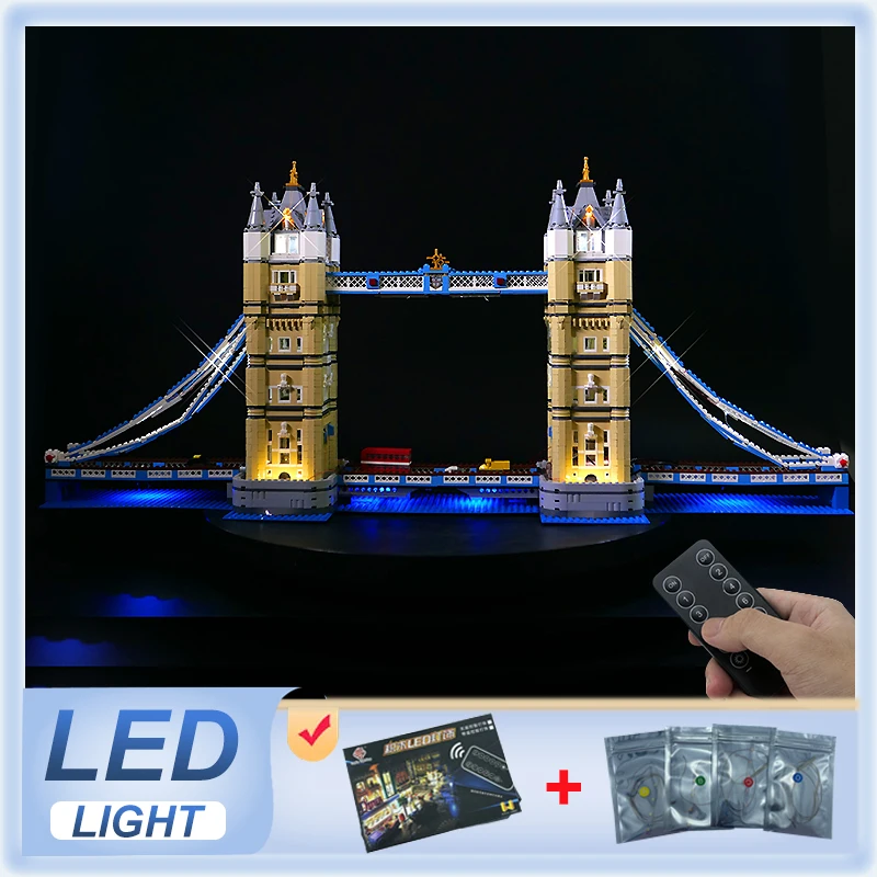 DIY RC LED súprava LED pre LEGO 10214 Tower Bridge (iba LED svetlo, bez modelu blokov)