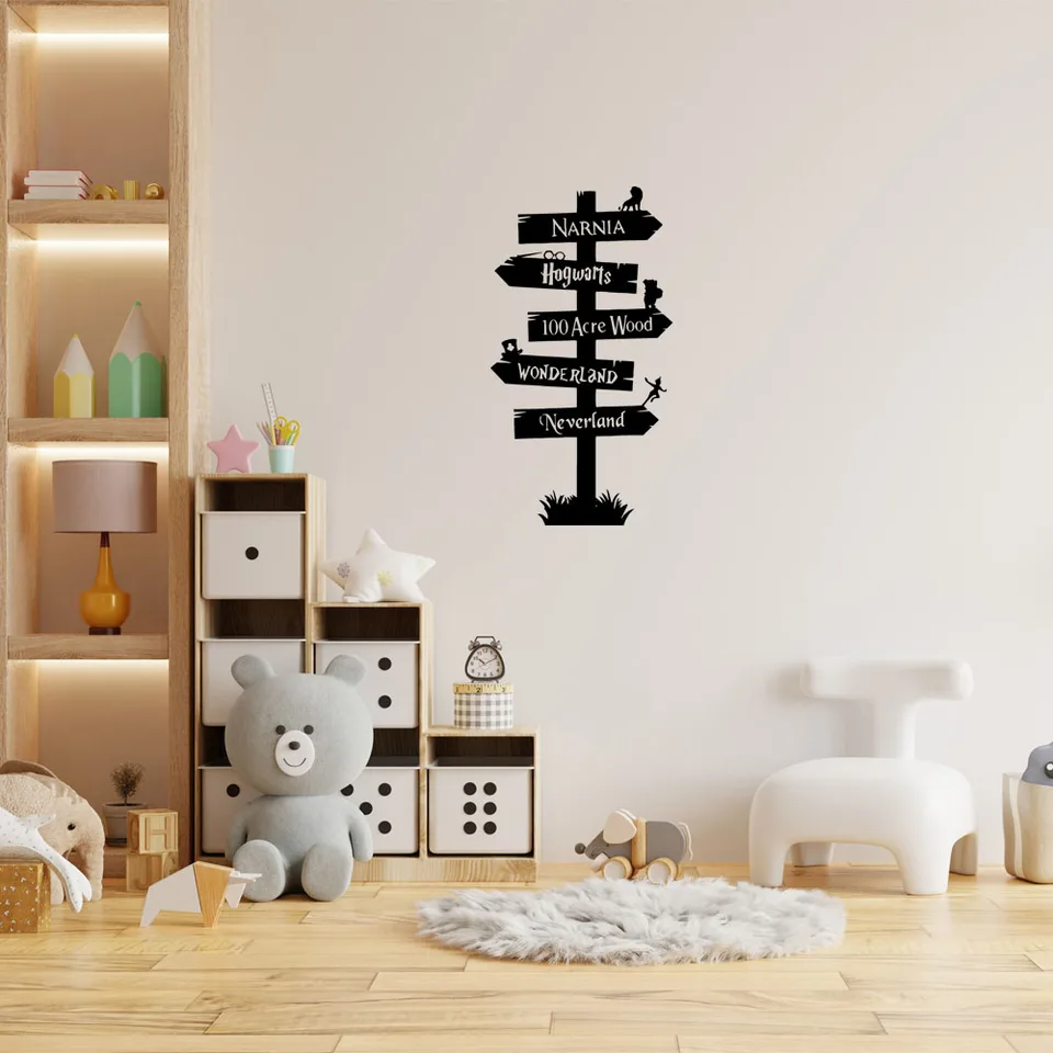 DIY Rokfort citát nástenné umenie nálepky pre detskú izbu dekor Harry Road Signs PVC Materiál steny nálepky