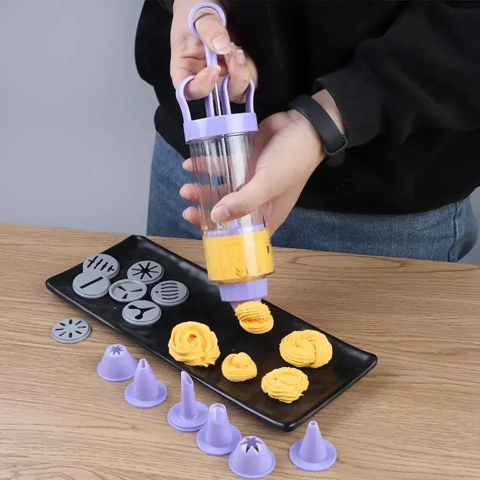 DIY ručne vyrábané cookies Press guľomet cookies stlačte námrazovú súprav