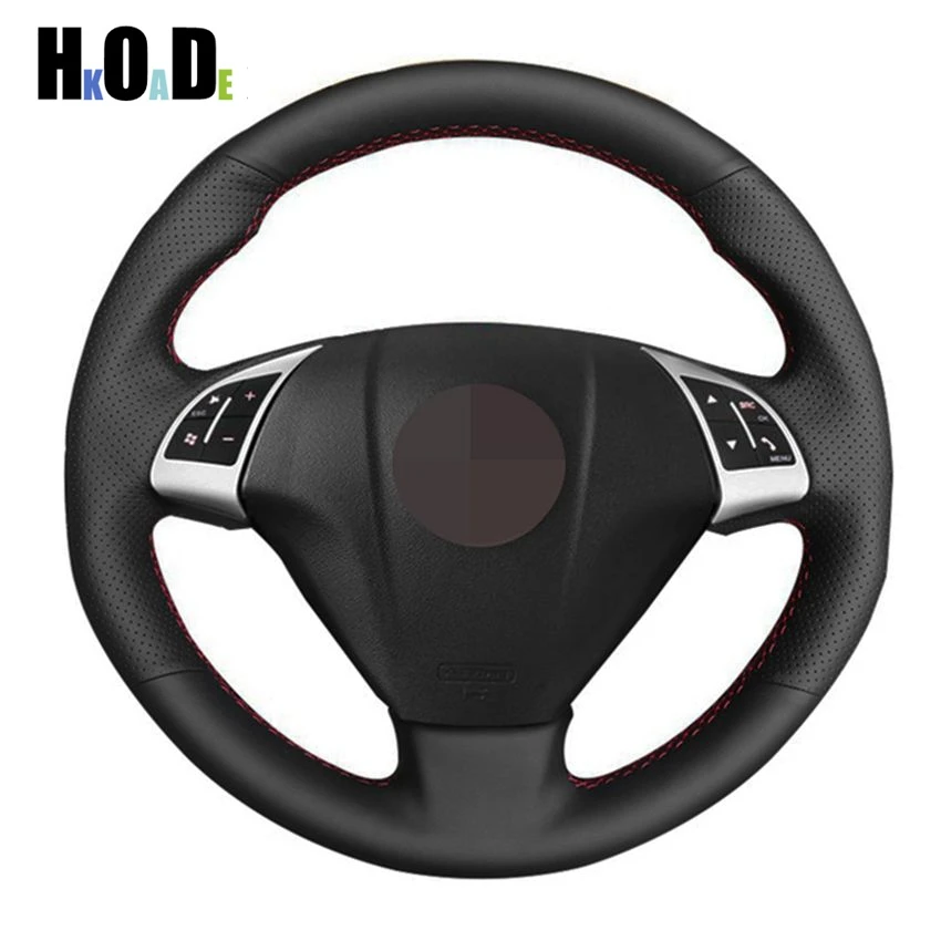 DIY ručne šité čierne umelecké kožené autá kryt volantu pre Fiat Bravo 2007-2015 Doblo 2010-2015 Opel Combo 2012