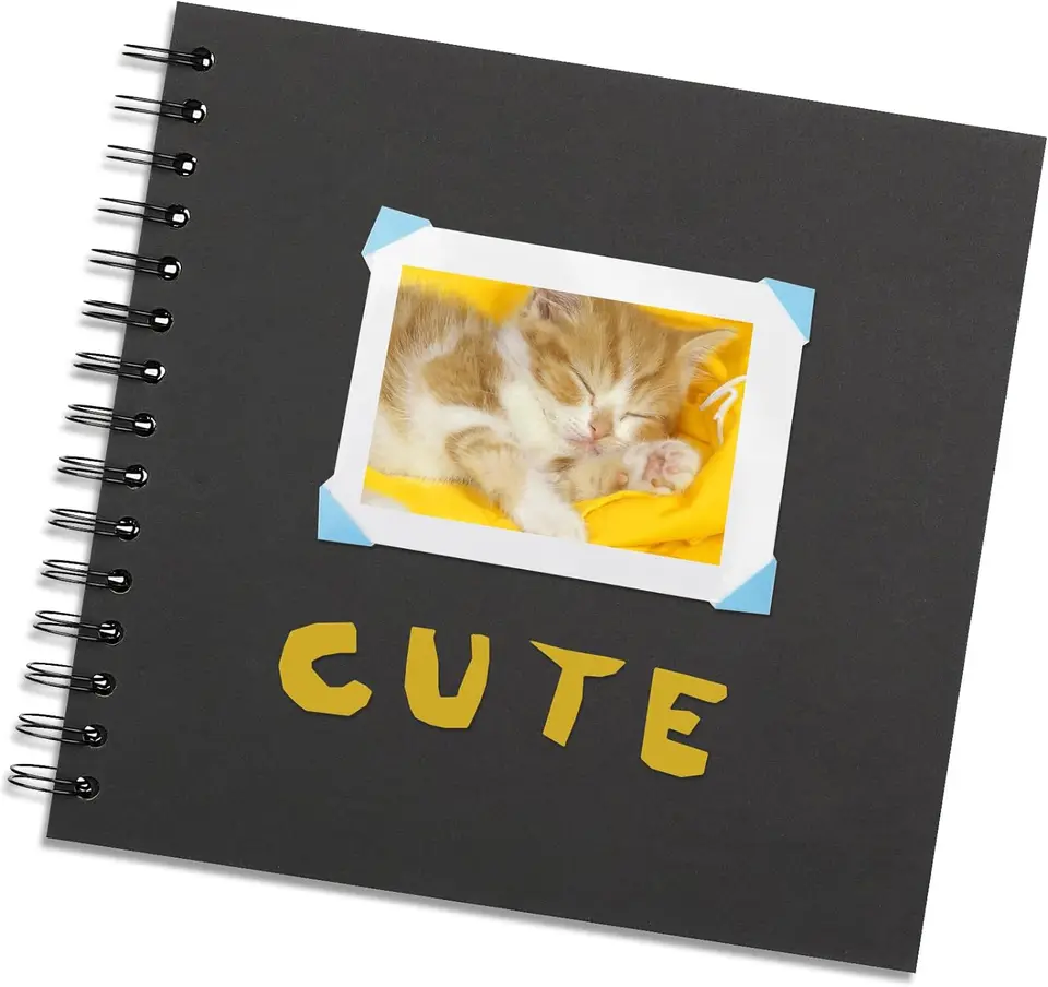 DIY Scrapbook Album 7*7 -palcový viazaný kraft papierový šrot knihy Photo albumy so 40 prázdnymi stránkami pre svadobnú bábätko