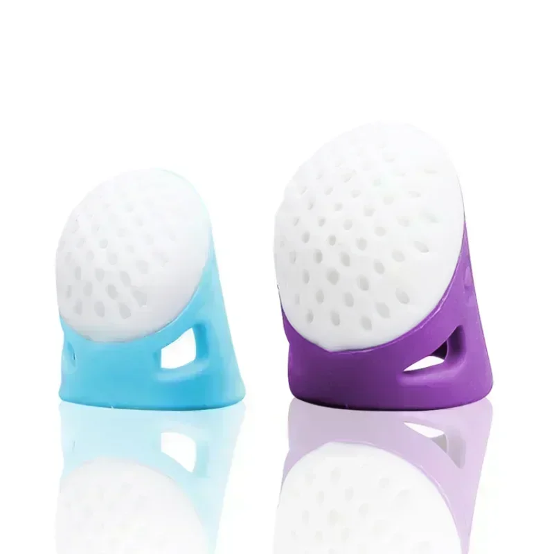 DIY Silikón Thimble Proti-priľnavý prikrývku prstom ručný ručný krížový šijací príslušenstvo