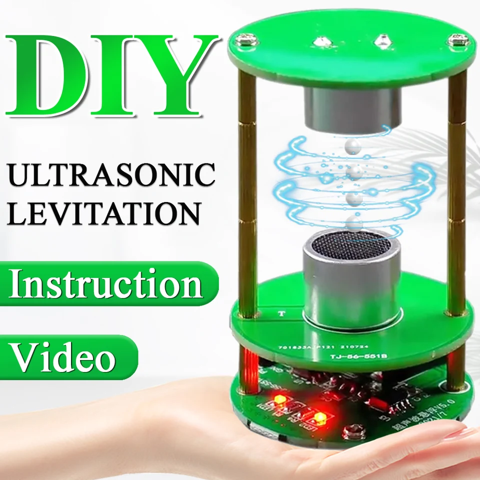 DIY ultrazvuková suspenzia Akustická suspenzia DIY spájkovanie Projekt Elektronická súprava Mini akustický levitátor 12v Praktická spájka