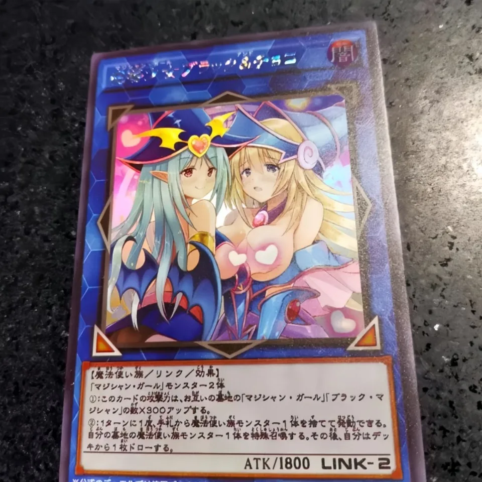 DIY YU-GI-OH! Čierne kúzelné dievča čokoládové kúzelné dievča Štyri typy flashe anime periférna zbierka karta sviatok darček