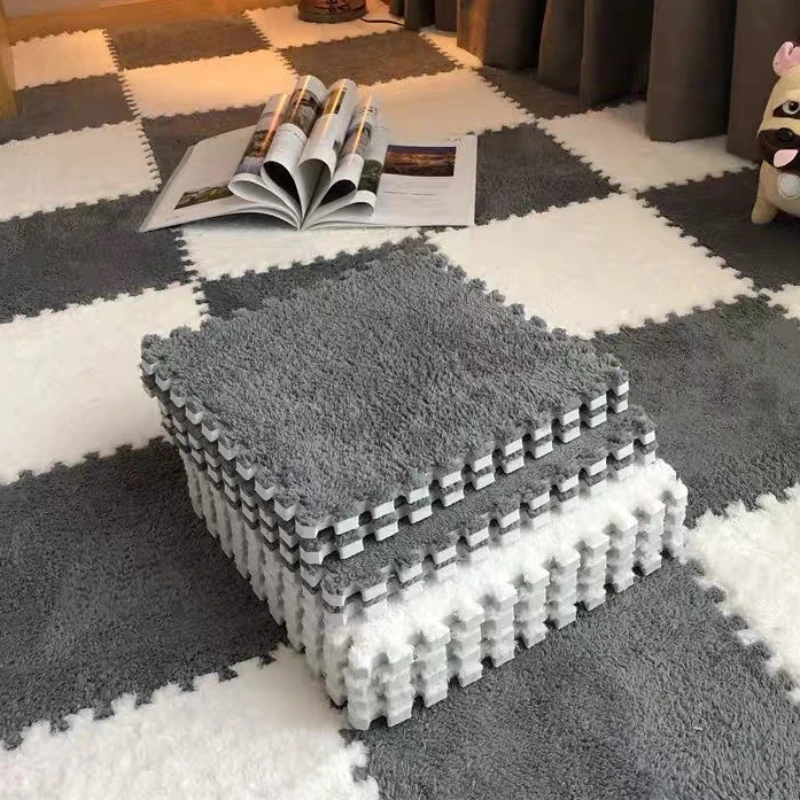 DIY zostrih plyšová podlahová rohož Pile kobercová hádanka pena Penová podlaha Eva Domácnosť podlaha rohož Patinling Mats Vzdeláva