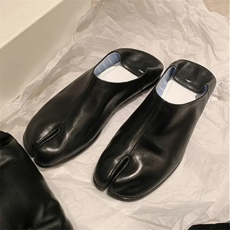 Dizajn rozdelené špičky Dámske Flats Dámy ploché mokasíry skĺznuté espadrilles lenivé papuče neformálne tabi topánky Žena 2025 Trend obuv