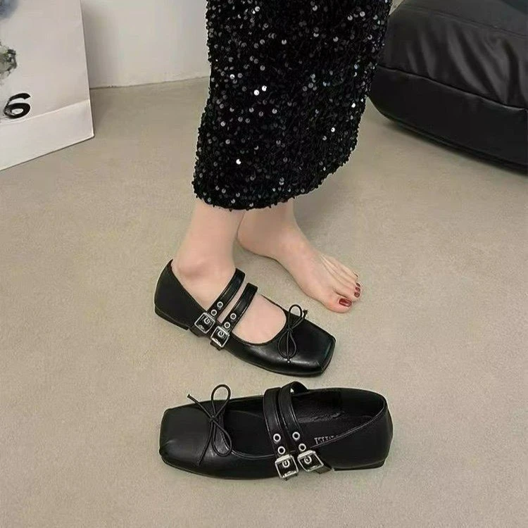 Dizajnér jarné ženy Mary Jane Shoes Fashion Square Toe Dámske dámske pohodlie mäkké podrážky dámske obuv dám