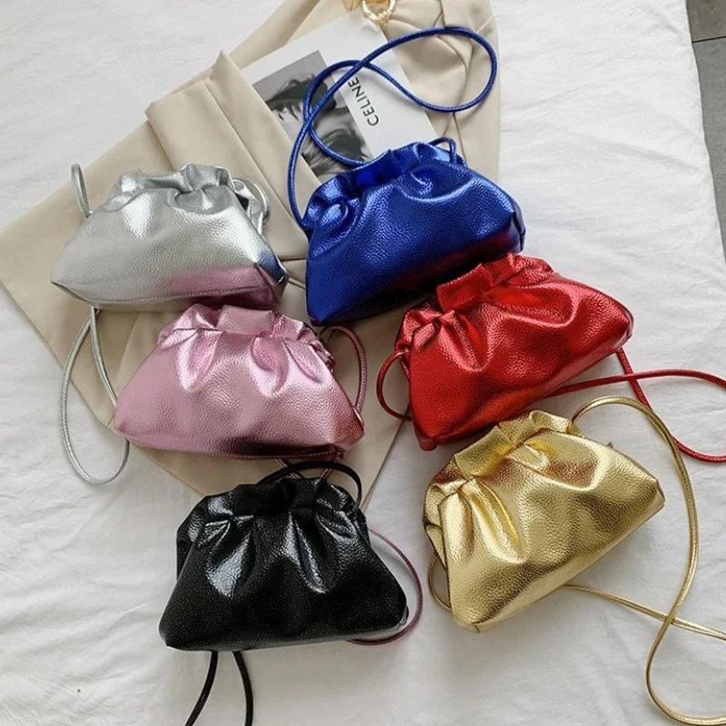 Dizajnér Luxusné strieborné zlato Rodarné vrecká na ruky Crossbody Tašky spojka pre ženy hobo taška bolsas pchette femme