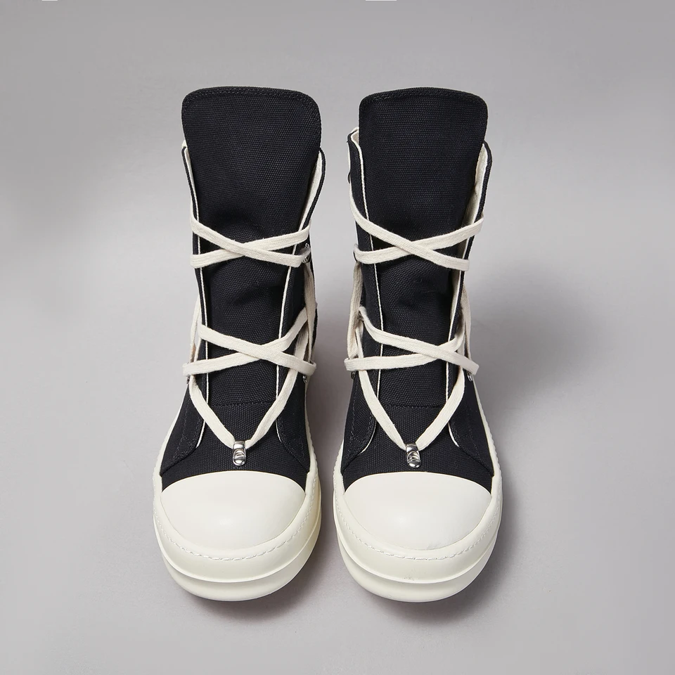 Dizajnér Pentagram Ženy členok topánky Men Trainer Príležitostné plátno High Top Shoe New Fashion Owen Zipper Hustý teniska Platforma