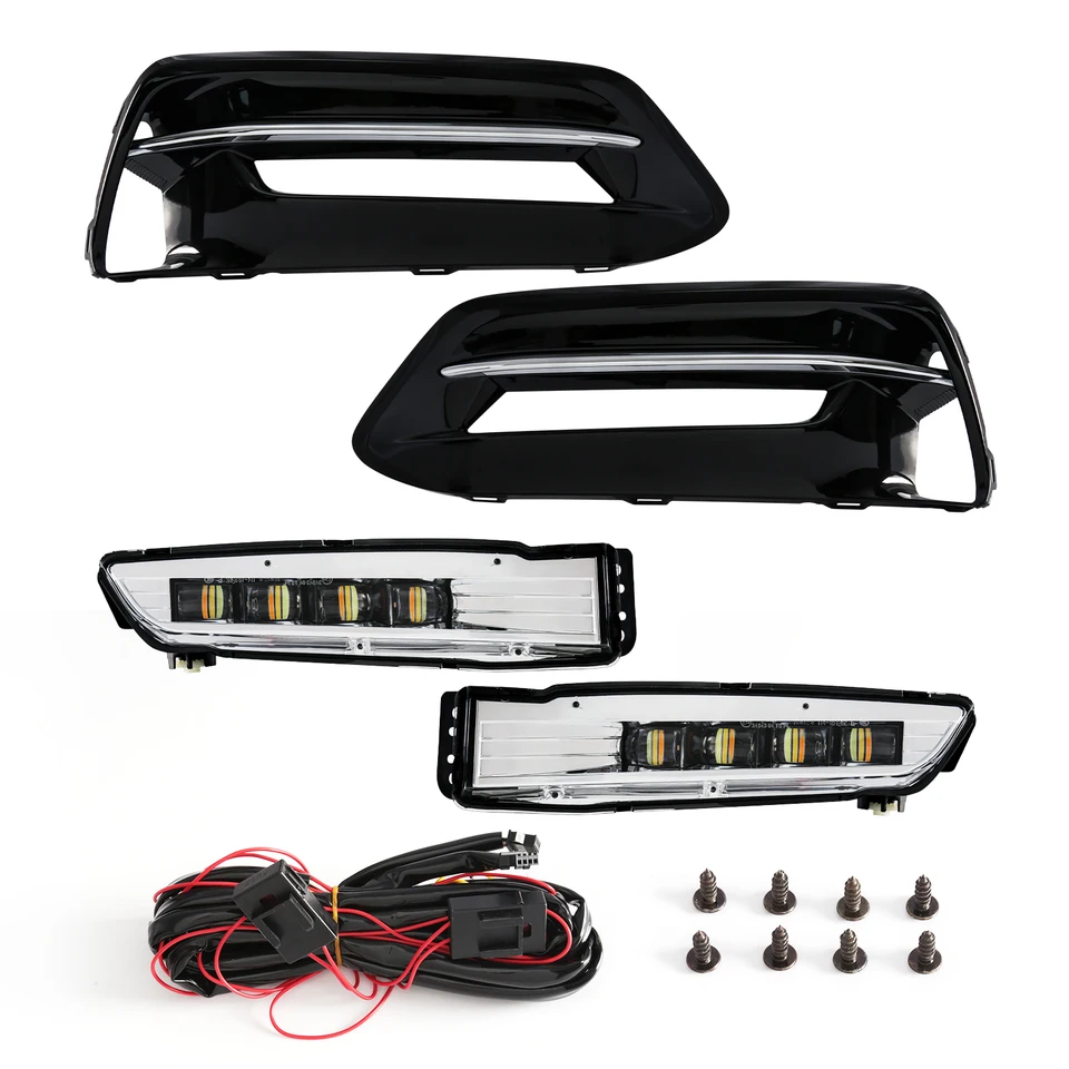 DLAA pre Honda Accord 2018 2019 2020 LED DRL DENNÉ DENNÉ Svetlo Dynamické tečúce tokové signálne žiarovky