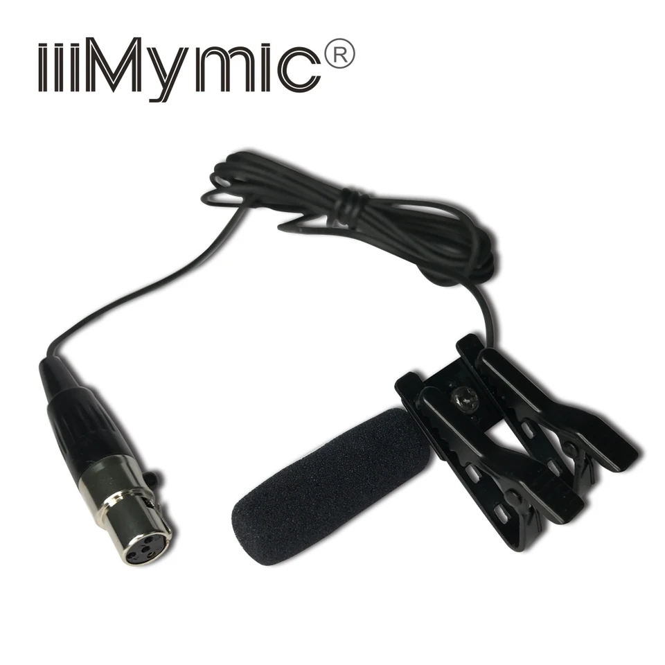 Dlhodobý absorbovanie zvuku !! Profesionálny kondenzátor mikrofónu Lavalier Microfón pre Shure Wireless Venmitter 4 PIN XLR TA4F