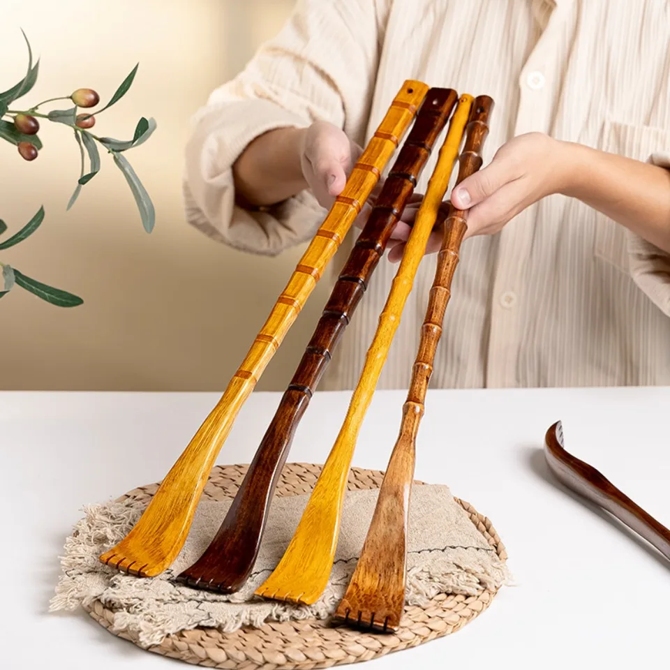 Dlhá rukoväť drevený chrbát Scratcher Massager Back Scraping Rake Domáce drevené masáž Masáže zdravia výrobky na starostlivosť o pleť Nástroje na starostlivosť o pleť