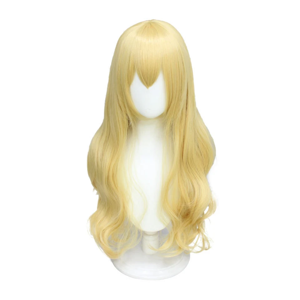 Dlhé zvlnené chutai cosplay parochne pre vašu lož v apríli Kaori Miyazono Blonde Parochne Anime Party
