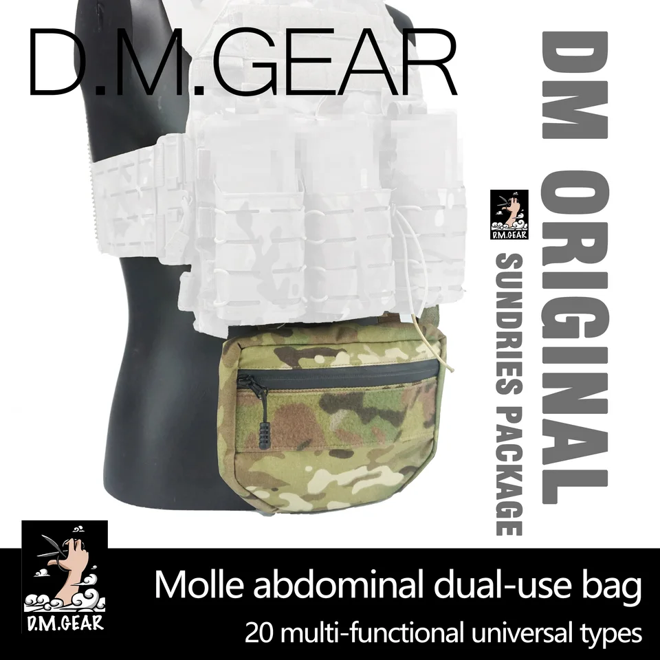 DMGEAR Camouflage taktická vesta Univerzálne sundries taška molle s dvom