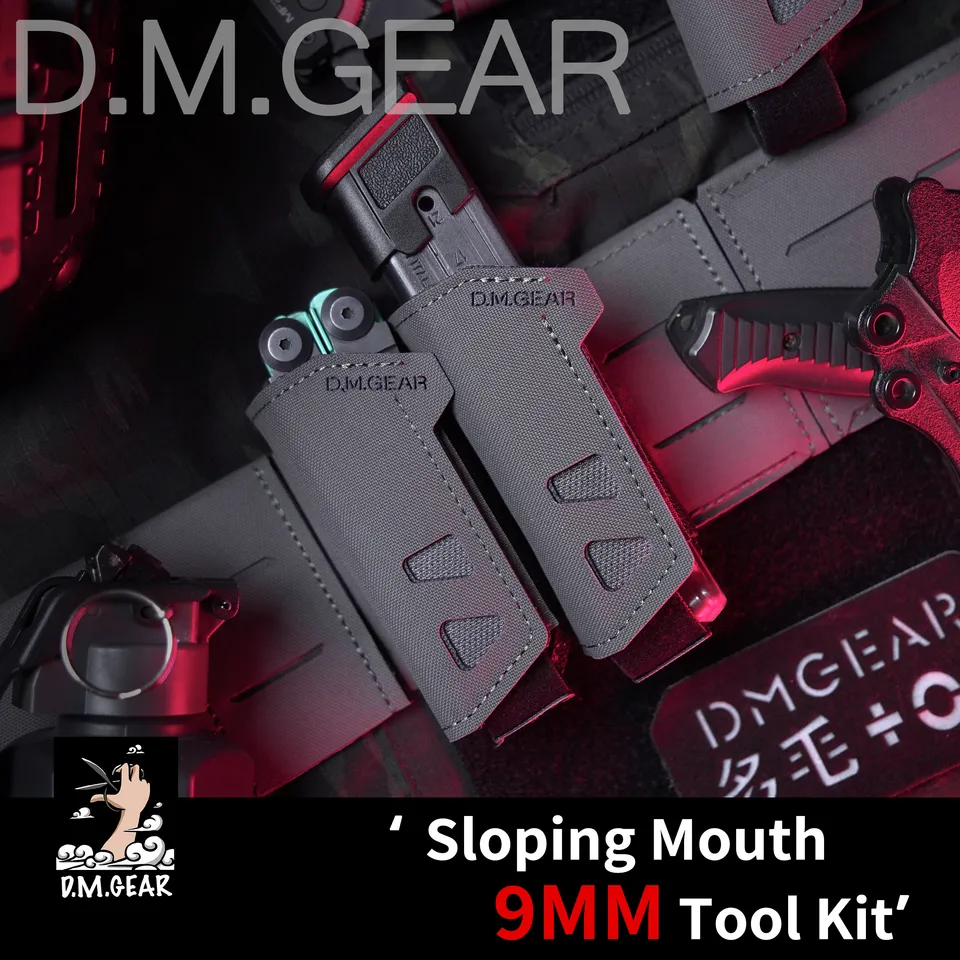DMGEAR TACTICKÁ Vesta Hunting Accessories 9mm Magazine TASK TATICKÁ BAG Rýchle uvoľnenie molle nosič vonkajší kemping
