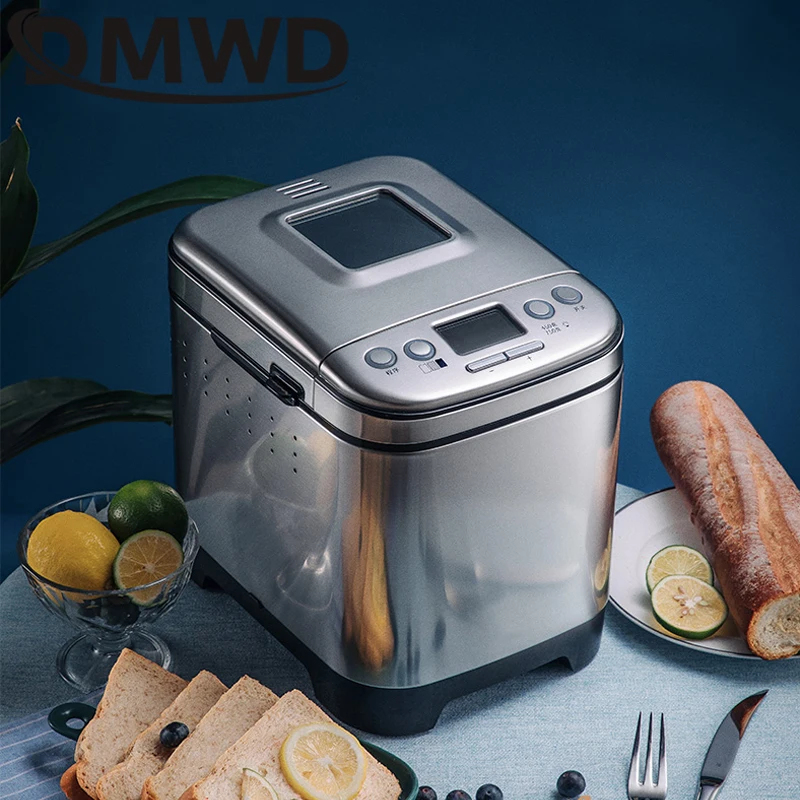 DMWD domáci výrobca chleba Multifunkcie Automatické automatické miešacie miešanie Fermentácia inteligentný elektrický chlieb na pečenie stroja jogurt