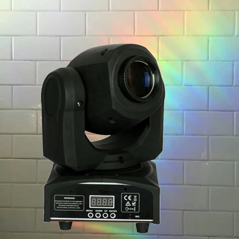 DMX 30W Spot Moving Head Light Disco Party Stage osvetlenie 30W mini gobo projektor effect efekt DJ svetlá s LED vzorovými žiarovkami