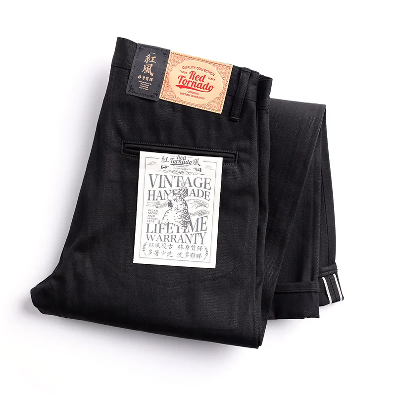 DN-0002 Vintage 14 oz Indigo Selvage Štýlové nohavice pánske nálezy Casy Chino Raw Denim Jean Pants Veľkosť 28-42