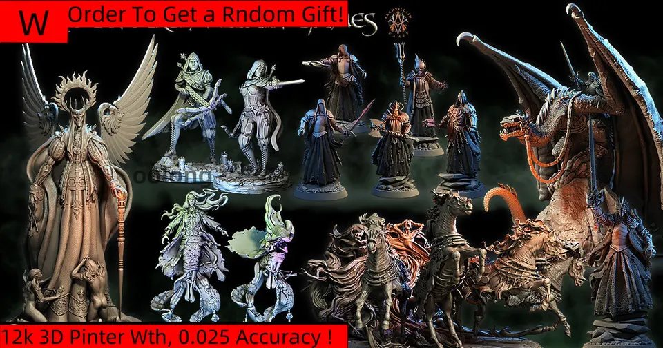 Dnd miniatúry figúrky milenca diabla Barona Dragon Knight Guard Heroine DND darebák 3D tlač