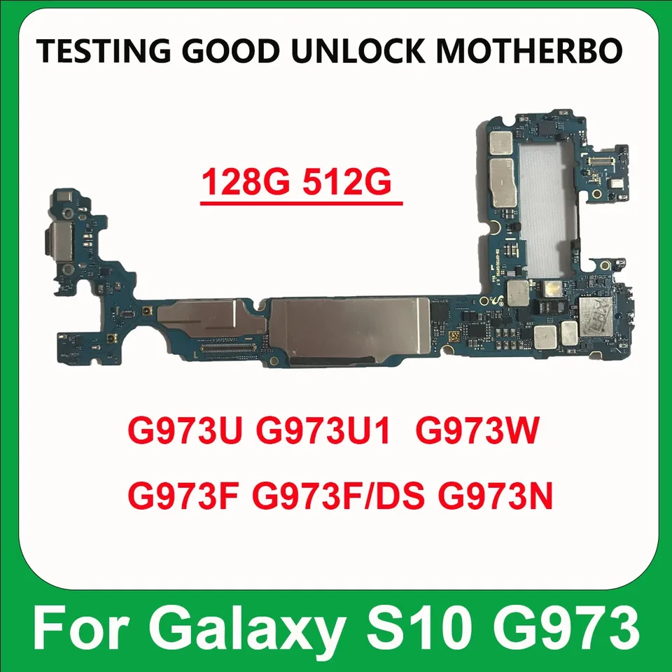 Dobrá základná doska pre Samsung Galaxy S10 G973F G973U G973F/DS 128G 512G Odblokovanie logických dosiek Knox 0*0