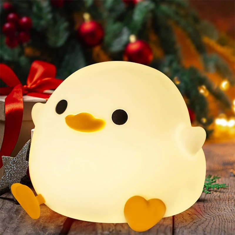 Dodo Duck Night Light, roztomilé kačacie lampa, nabíjateľné stmievateľné nočné svetlo, silikónová LED lôžková lampa dotyk