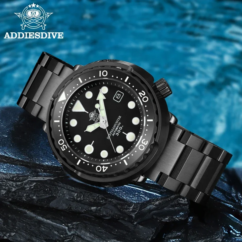 Dodávateľa Men's Diver Watch Čierny tuniak puzdro Sapphire Ceramic Rám 300 m odolnosť voči vode NH35A Svetlá voľba automatické hodinky