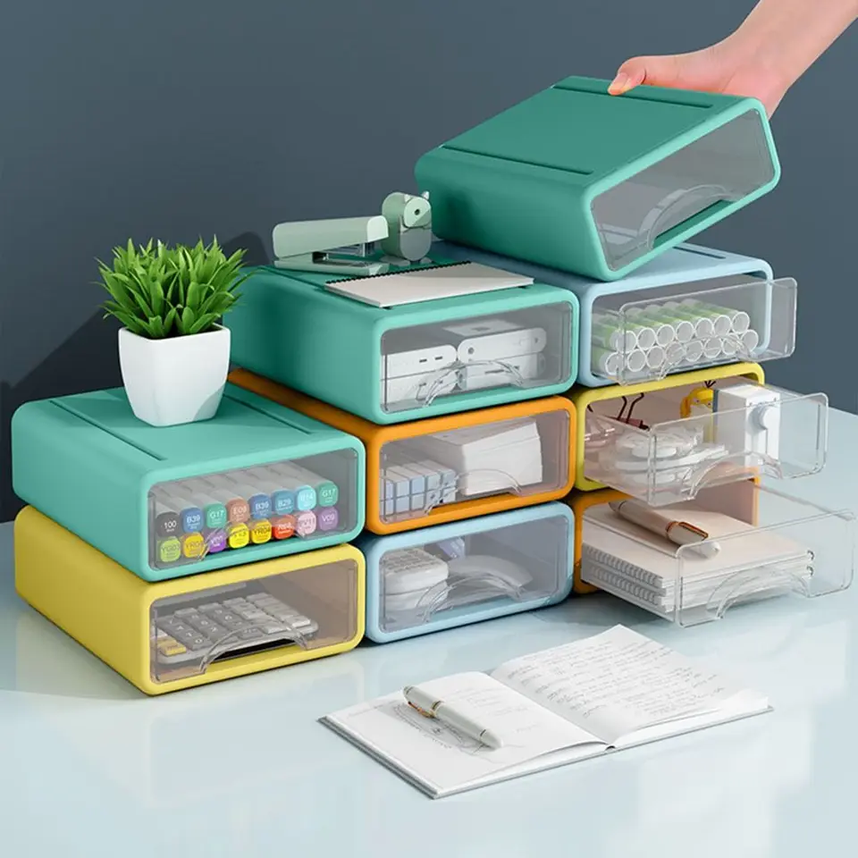 Dodávky pokladní diaľkové ovládanie Stationery Stationery Organizátor Storage skrinka stolová skladovacia zásuvka šperky