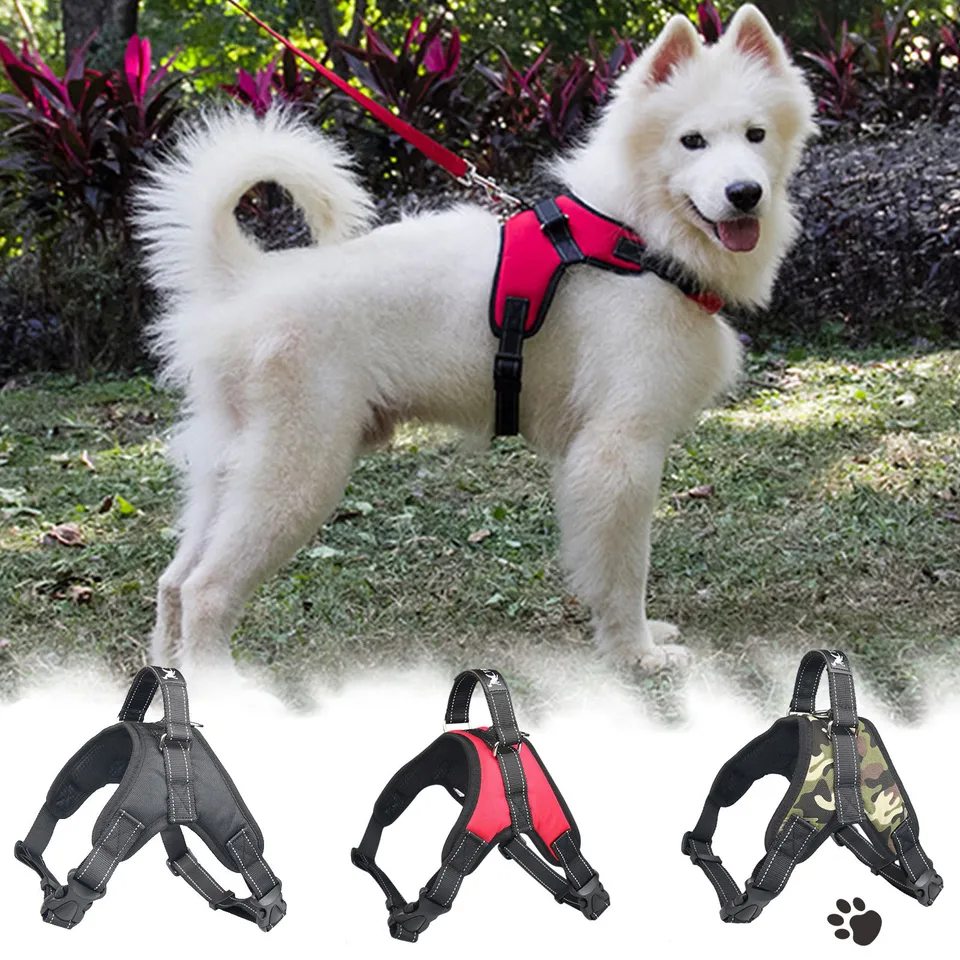Dog-Darness Outdoor nastaviteľnosti domáce zvieratá reflexná oxfordská hrudná remienok pre stredne veľkých psov chodiaci výcvikový ps