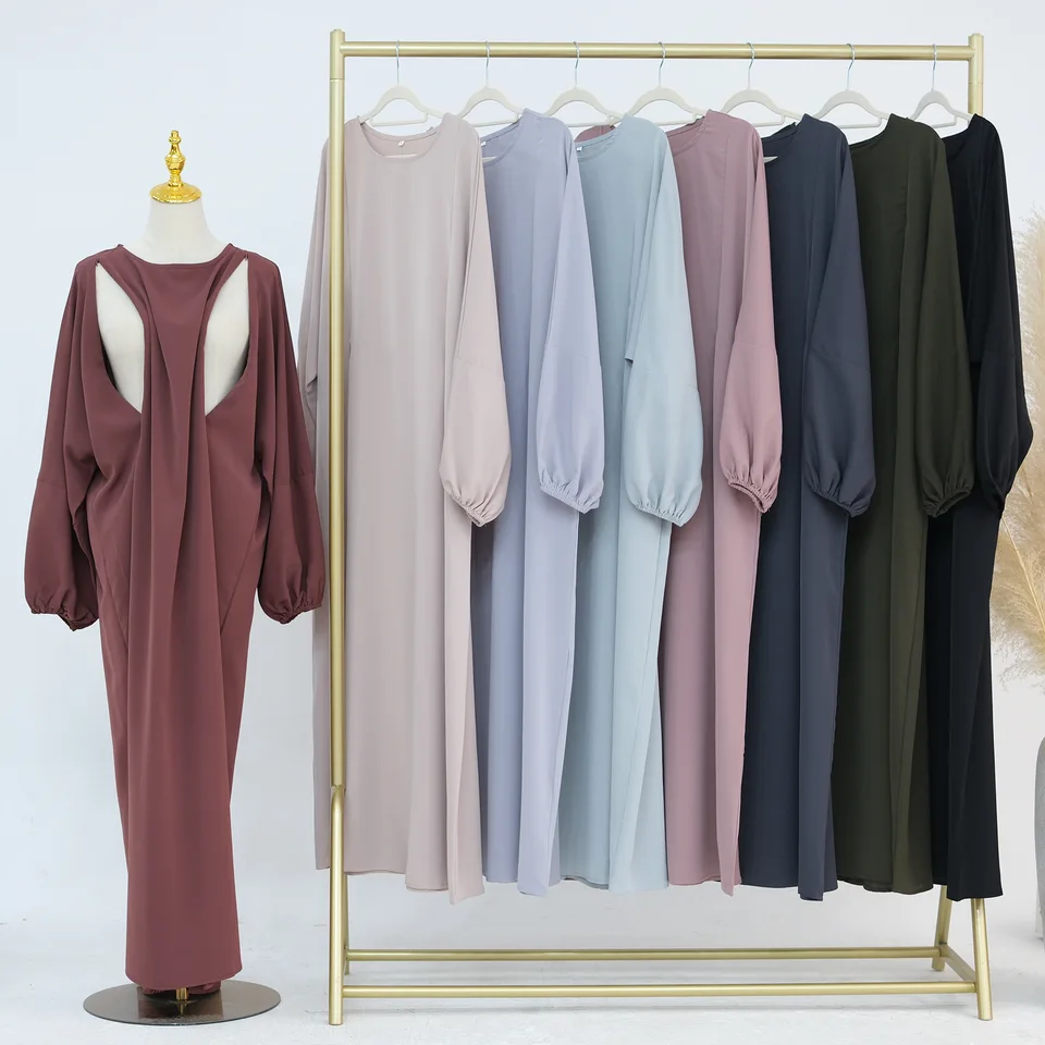 Dojčenie ABAYA predná strana skrytá zips nida voľné dlhé šaty pre tehotné ošetrovateľstvo Ženy Moslim Abayas Dubaj Turecko kaftan