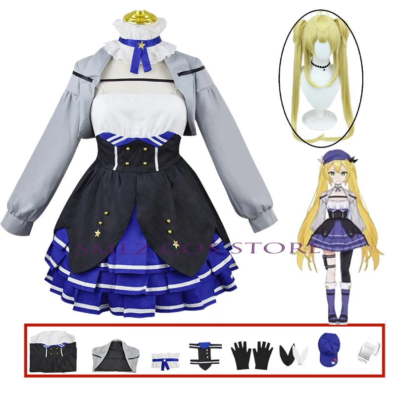 Doki Bird Cosplay Anime Vtuber Dokibird kostýmy šaty uniformný kabát klobúk parochňa set party rola rola