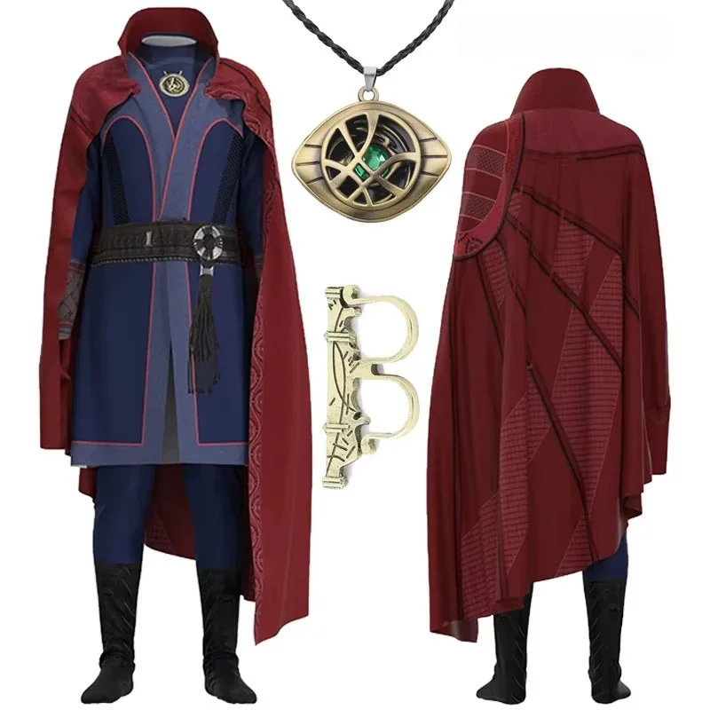 Doktor Strange Costume Kids superhrdina Steve Doctor Strange Cosplay kostým plášťový náhrdelník Ring Halloween kostým pre dospelých