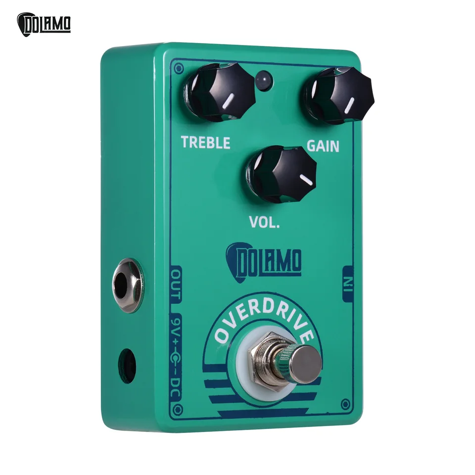 Dolamo D-12 Overdrive Guitar Effect Pedál s ovládacími prvkami Zisk Zisk Skutočný obtokový dizajn pre elektrické gitarové doplnky