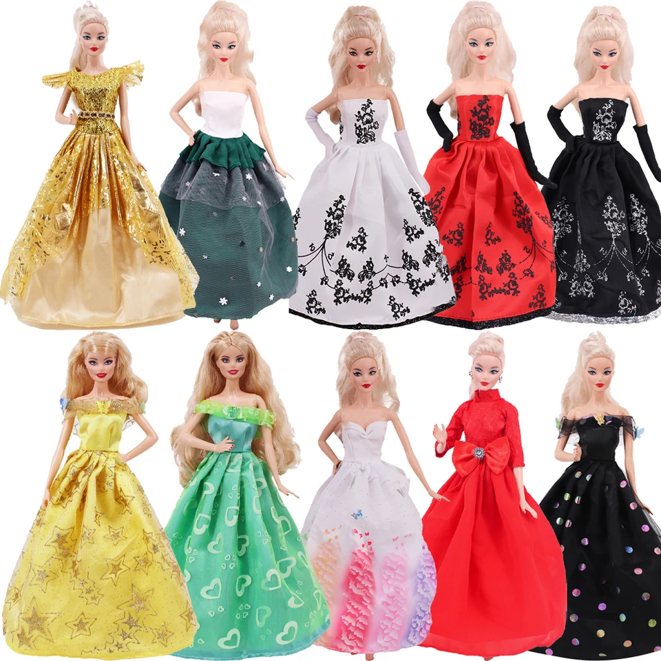 Doll Clother Fairy Tales of Princess Evening Dolls Miniatúrne doplnky pre 11,8 palca 1/6 BJD Blyth Girl's Birthday's Hračky