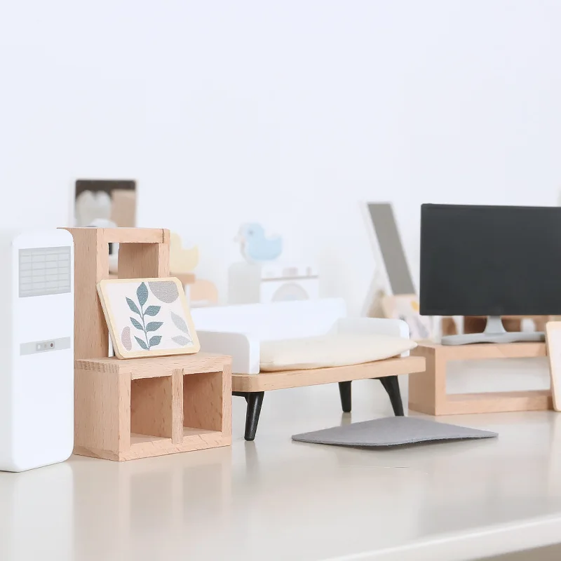 Dollouh Min Furniture Simulation Kids House hračky hračky drevené bábiky dom