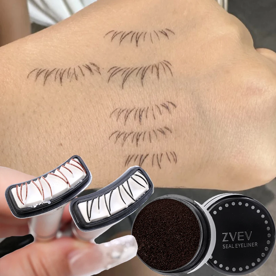 Dolné riasy pečiatka pre piene Peno vodotesná povodeň v Kórejskej kozmetike Prírodné vyzerajúce 2 in 1 riasy pečať make -up