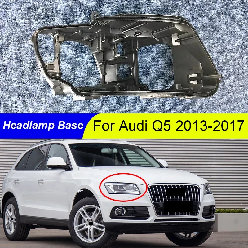 Dom párových svetlometov pre Audi Q5 2013 2014 2015 2016 2017 Základňa svetlometľa vľavo + pravá lampa zadné kryt