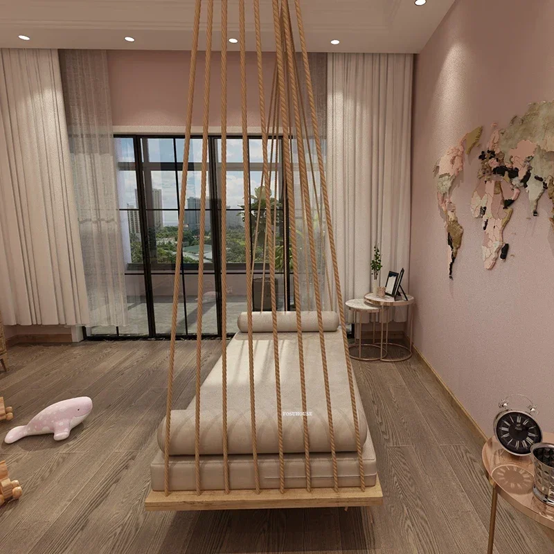 Domov masívne drevo Vonkajšie výkyvy voľného času balkón s otvoreným vzduchom Hammock Nordic Outdoor Furniture Garden Garden na terasu