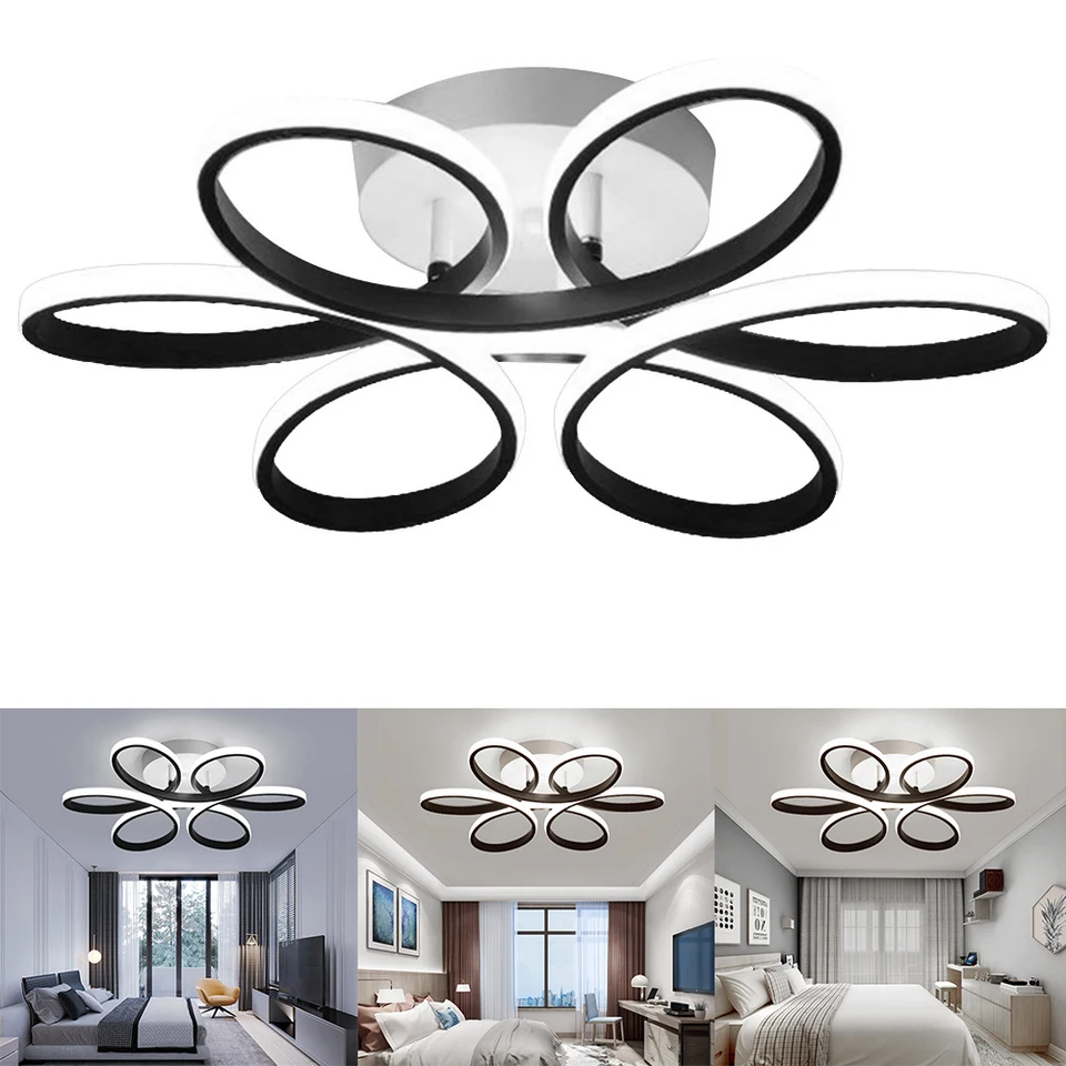 Domáca LED luster 12W moderného štýlu stropná lampa Tri farby kvetinové dizajn stropné svetlá super jasné domáce dekorácie