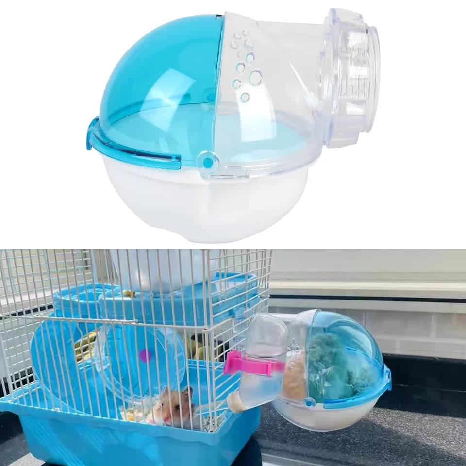 Domáce domáce zvieratá škrečok Mousster Kúpeľňa klietka Krabica Malé zvieratá toaleta pre škrečkovú myš Pet Pet škrečok malá zvieratá vaňa piesková izba
