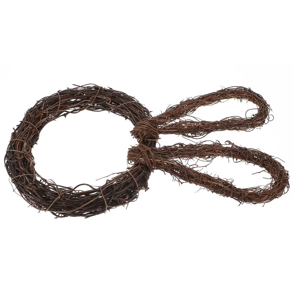 Domáce doplnky Bunny Garland Veniec výroba Rattan Rings Kruh ručne tkané prírodné diy vinič malá dekorácia Materiál Veľká noc