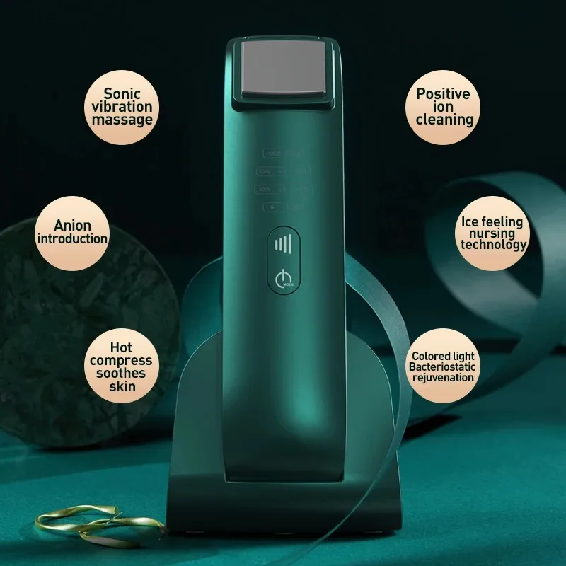 Domáce tváre horúce a studené vibrácie Massager ľadová starostlivosť o pokožku Kryoterapia Pokles pokožky Zmršťovanie Póry Tepelné zahrievanie relax k zdvíhaniu pokožky