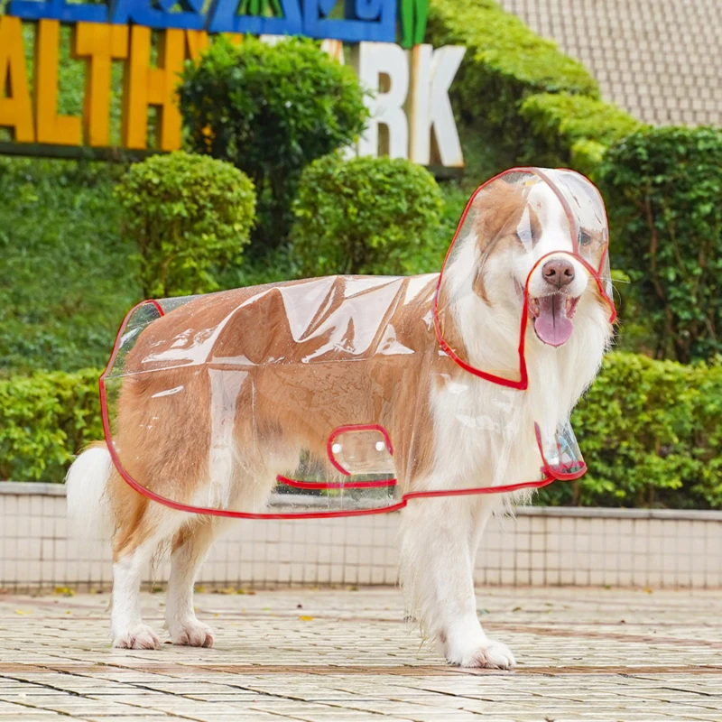 Domáce zviera Ražínky čisté domáce zviera vodotesné odevy s kapucňou dažďový plášť plastový šteňa Rain Poncho Pet Rainwear Dažďové oblečenie pre malého stredného psa